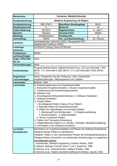 Informatik 2 - Hochschule Regensburg