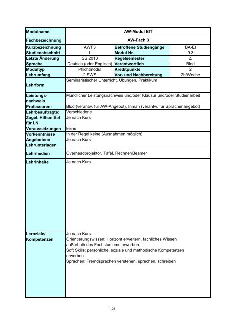 Informatik 2 - Hochschule Regensburg