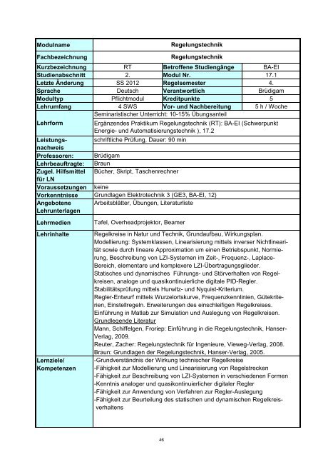 Informatik 2 - Hochschule Regensburg