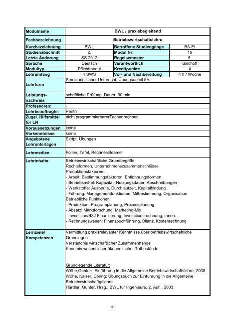 Informatik 2 - Hochschule Regensburg