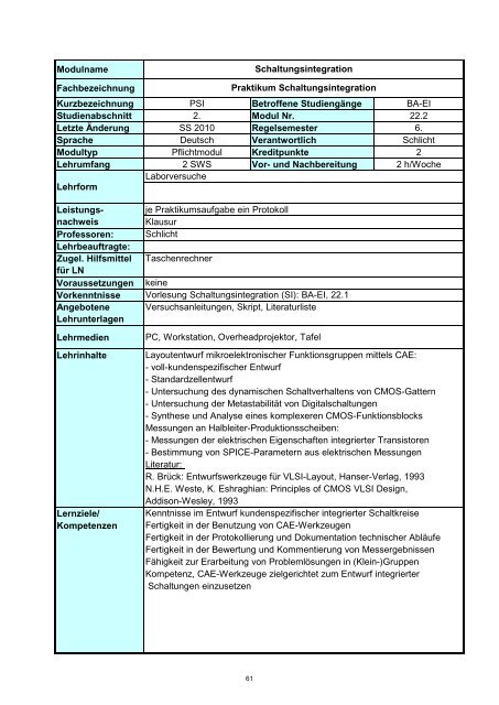 Informatik 2 - Hochschule Regensburg