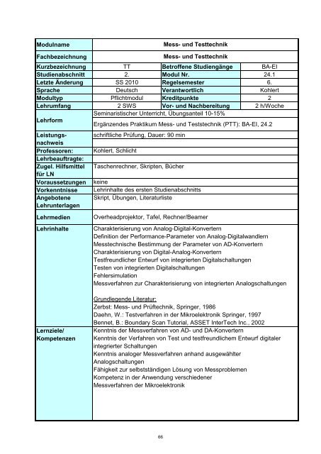 Informatik 2 - Hochschule Regensburg