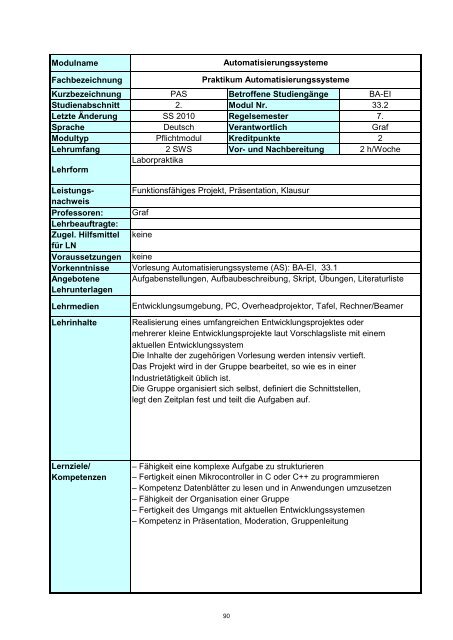 Informatik 2 - Hochschule Regensburg