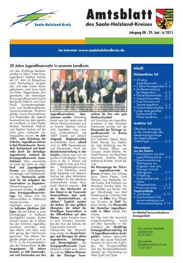 Amtsblatt - Saale-Holzland-Kreis