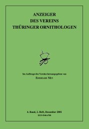 anzeiger des vereins thuringer ornithologen - Verein Thüringer ...