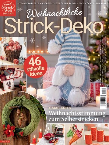 Weihnachtliche Strick-Deko MW019