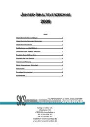 Jahres-InhaltsverzeIchnIs 2009 - Stein Keramik Sanitär