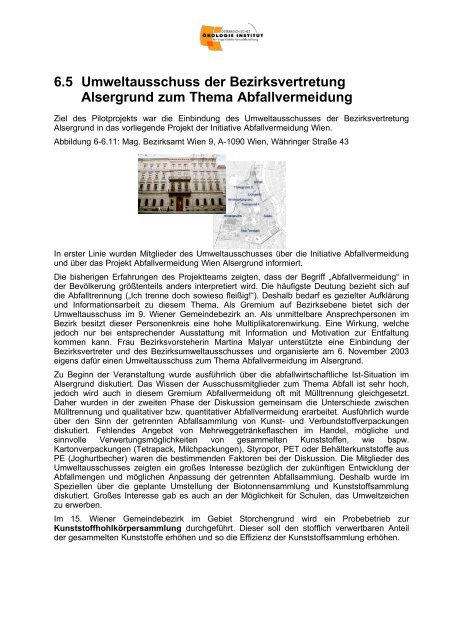 Abfallvermeidung in Wien-Alsergrund - Österreichische Ökologie ...