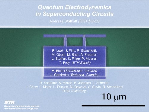 Quantum Electrodynamics in Superconducting Circuits - LTL