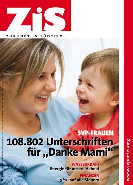 108.802 Unterschriften für „Danke Mami“ - Südtiroler Volkspartei