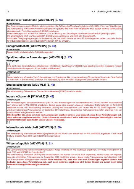 Modulhandbuch Wirtschaftsingenieurwesen (B.Sc.) - Fakultät für ...