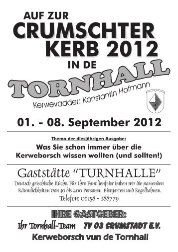 Festschrift 2012 - Kerweborsch vun de Tornhall