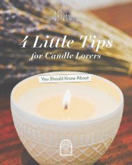 4 Little Tips for Candle Lovers by Le Jardin Retrouvé