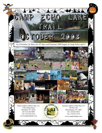 October 2008...indd - Camp Echo Lake