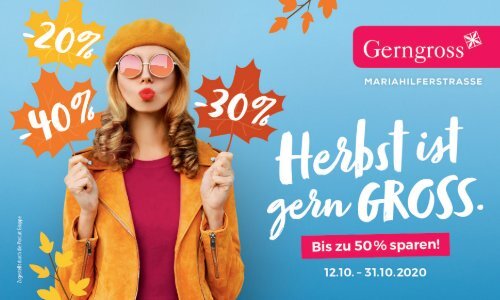 Gerngross Gutscheinheft Herbst 2020