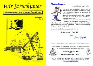 Termine zum Merken - Struckum