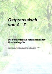 Ostpreussisch von A - Z