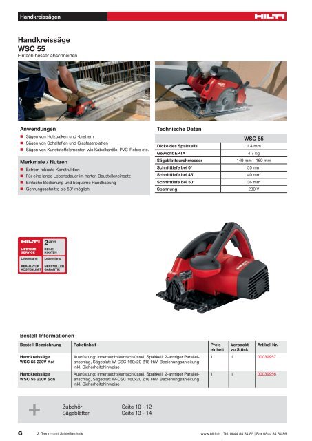 Trenn- und Schleiftechnik - Hilti