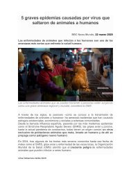 Epidemias causadas por virus que saltaron de animales a humanos