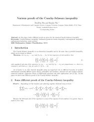 Various proofs of the Cauchy-Schwarz inequality - Research Group ...