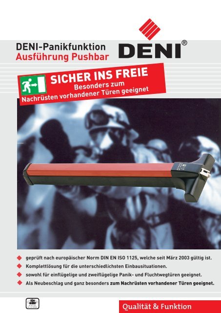 Ausführung Pushbar - DENI