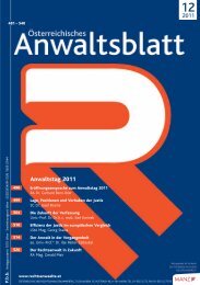 Anwaltsblatt 2011/12 - Österreichischer Rechtsanwaltskammertag