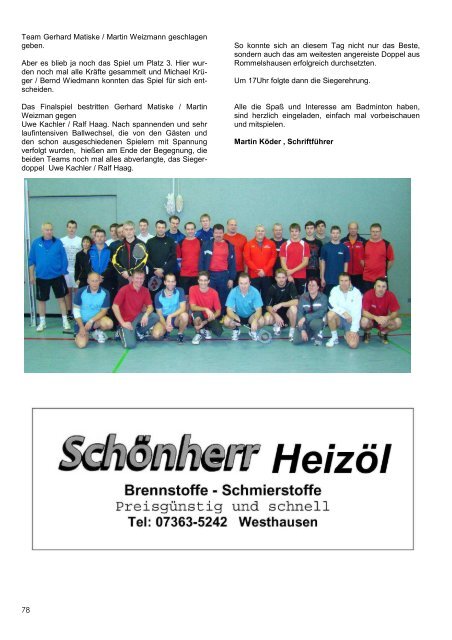 Jahresbericht 2010/11 - TSV Hüttlingen 1892 eV