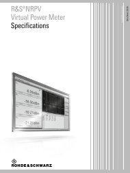 R&S NRPV Virtual Power Meter - Rohde & Schwarz