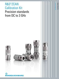 R&S ® ZCAN Calibration Kit - Data sheet - Rohde & Schwarz