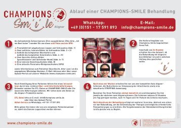 Champions Smile – das ist das Procedere für Zahnärzte