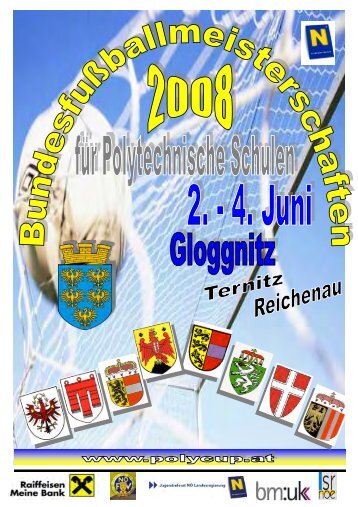 Vorwort: Fußball Polycup 2008 - shs-gloggnitz.at - Herzlich ...