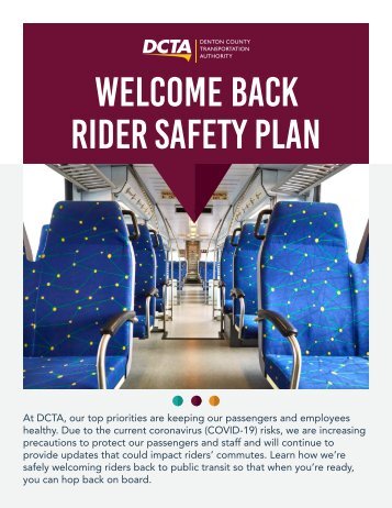 Welcome Back Rider Safety Plan