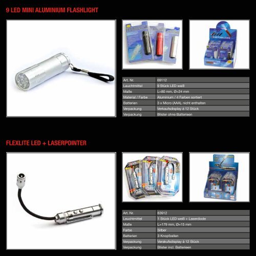 LED TaschEnLampEn - Carl v.d. Crone & Co. KG