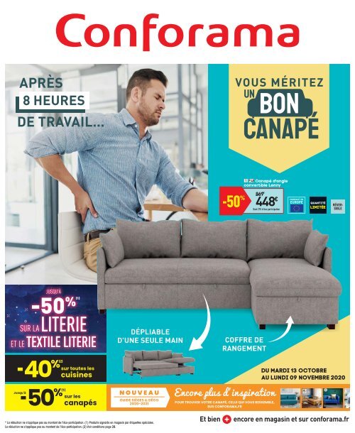 Conforama 13 octobre-9 novembre 2020