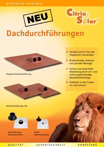 Dachdurchführungen - CitrinSolar