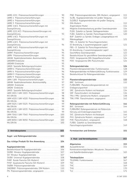 SKF Lineartechnik Hauptkatalog