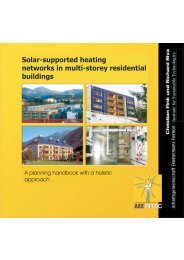 Solar-supported heating networks in multi-storey residential buildings