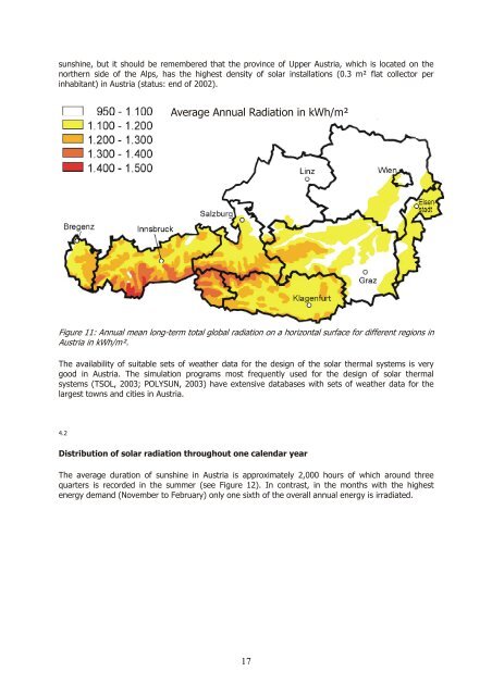 Solar-supported heating networks in multi-storey residential buildings