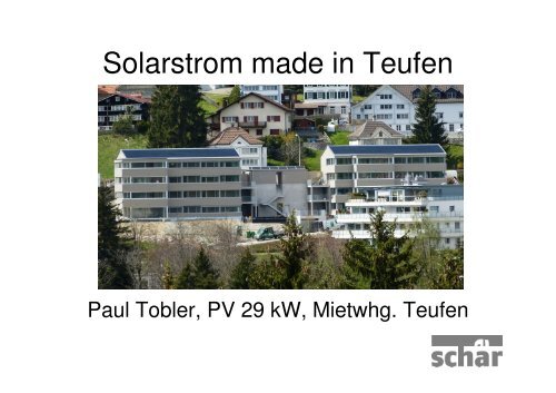 Solarstrom / Solarwärme - schaer energie