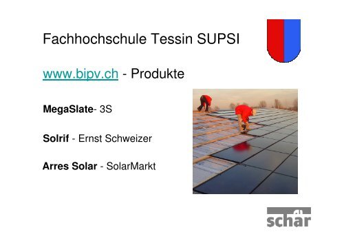 Solarstrom / Solarwärme - schaer energie