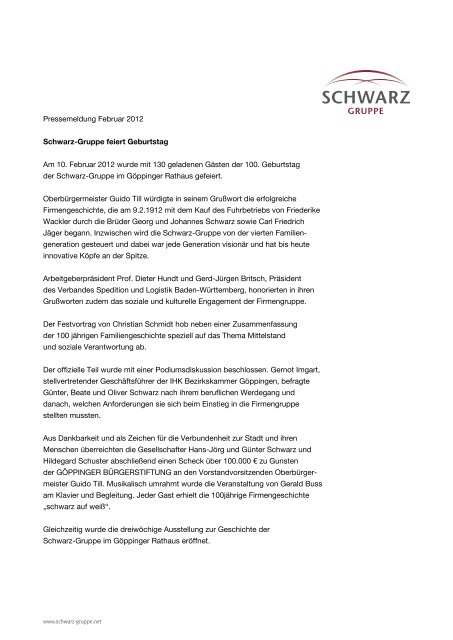 Schwarz-Gruppe