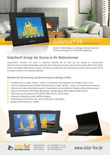 Solarfox® S8