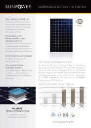 SOLARMODULE E20/333 UND E20/327 - Solstis