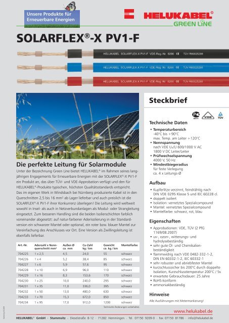 SOLARFLEX®-X PV1-F - konstruktion.de