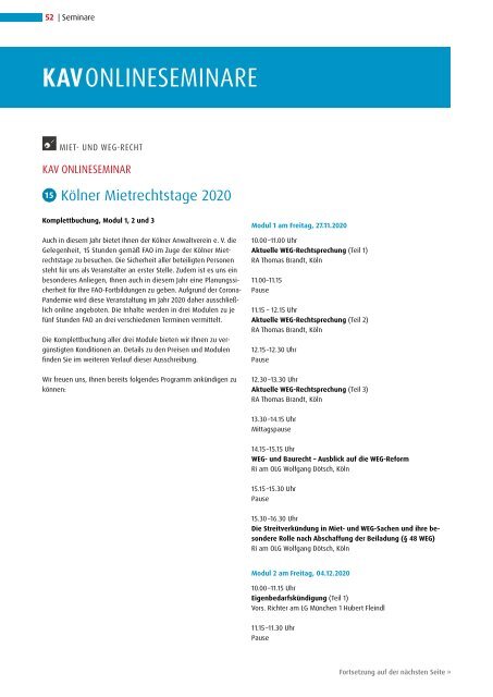 KAV Magazin Ausgabe 03-2020