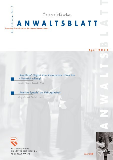 Anwaltsblatt 2004/04 - Österreichischer Rechtsanwaltskammertag