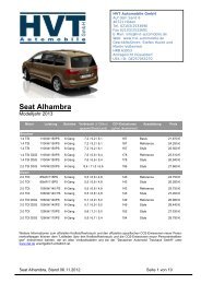 Seat Alhambra - HVT Automobile GmbH