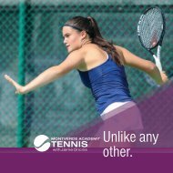 Montverde Academy Tennis (MAT) Viewbook 2022-23