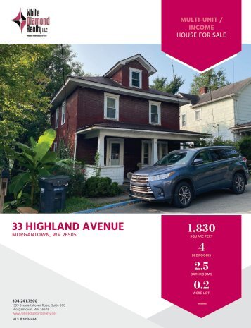 33 Highland Avenue - Marketing Flyer