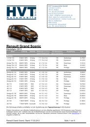 Renault Grand Scenic - HVT Automobile GmbH